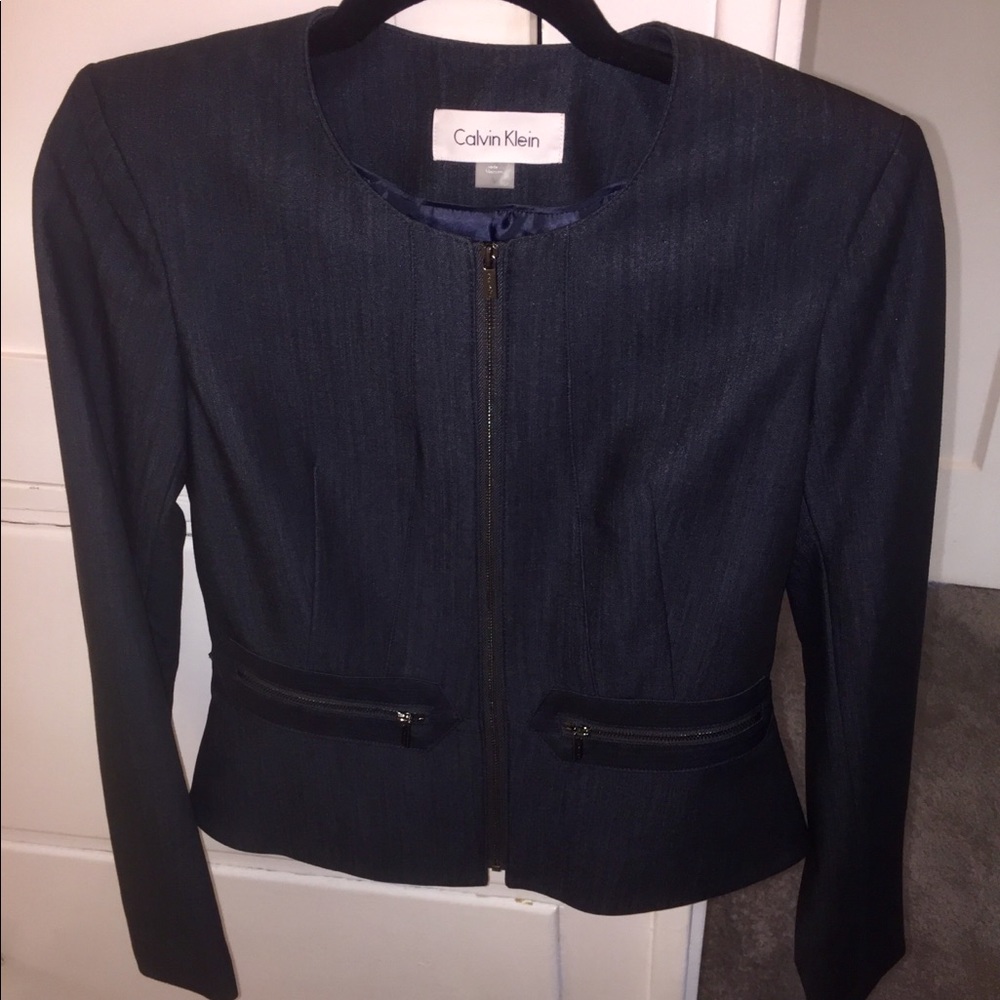 NWT Calvin Klein Women's Peplum Blazer